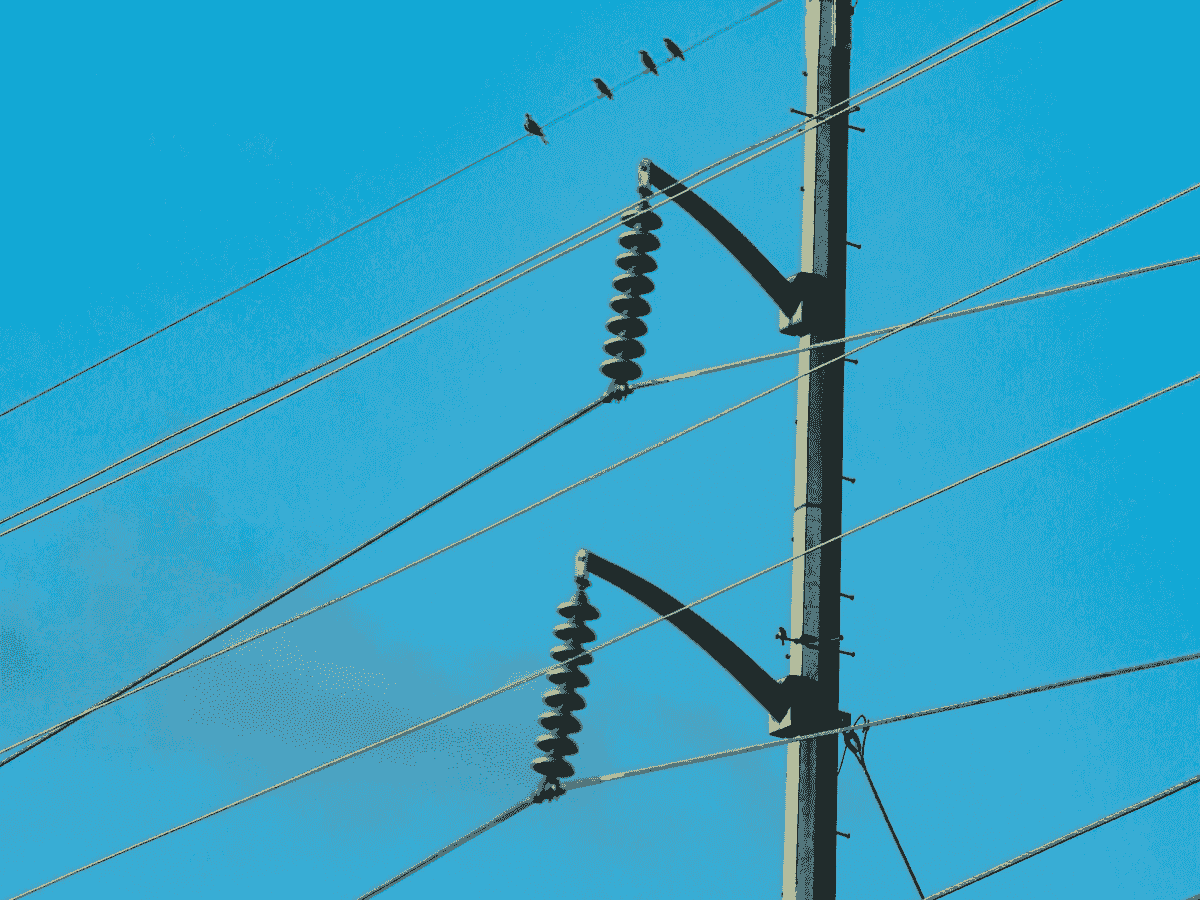 hardware fittings for transmission lines displayed on workbench