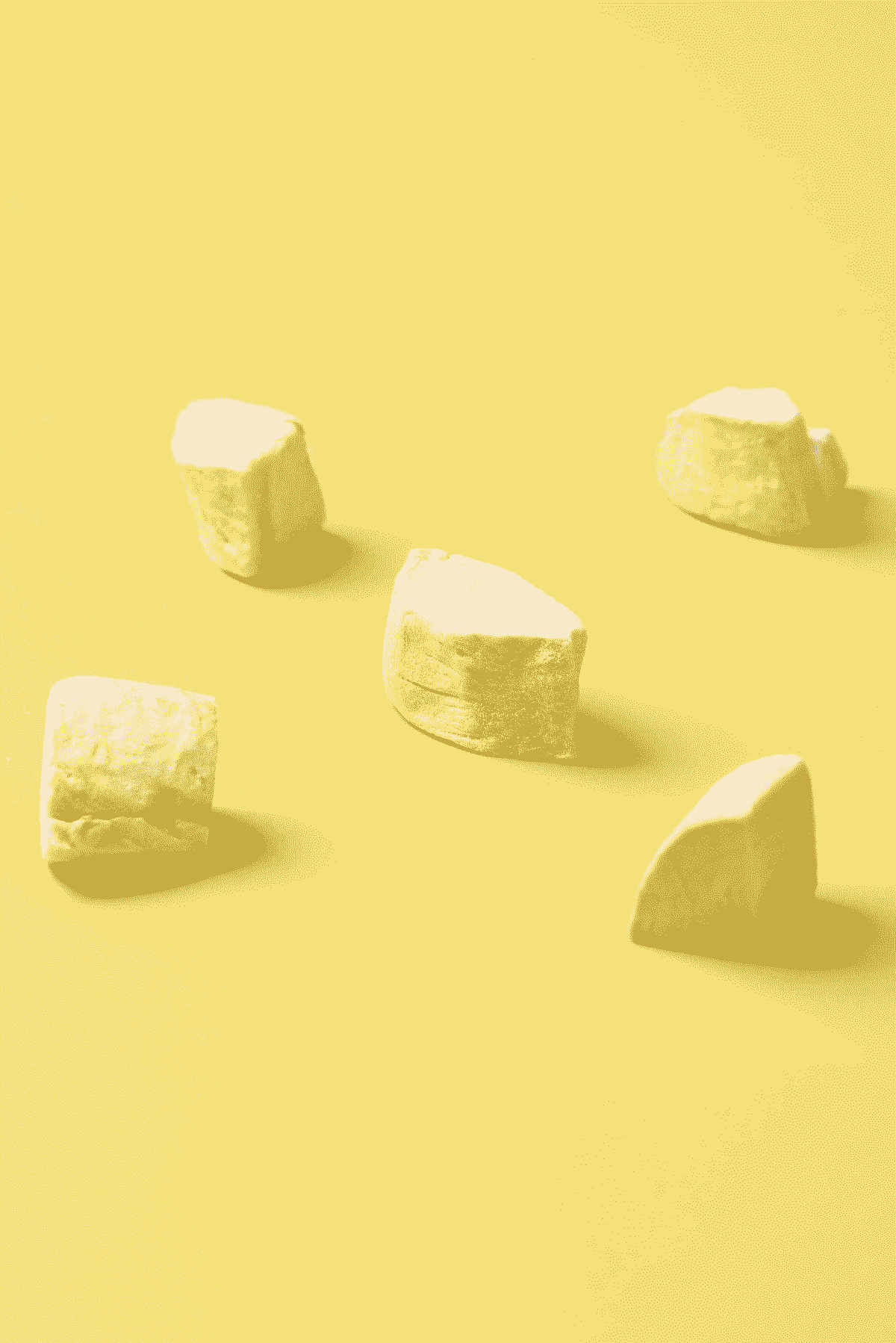 Delicious pieces of freeze dried durian ready for snacking.
