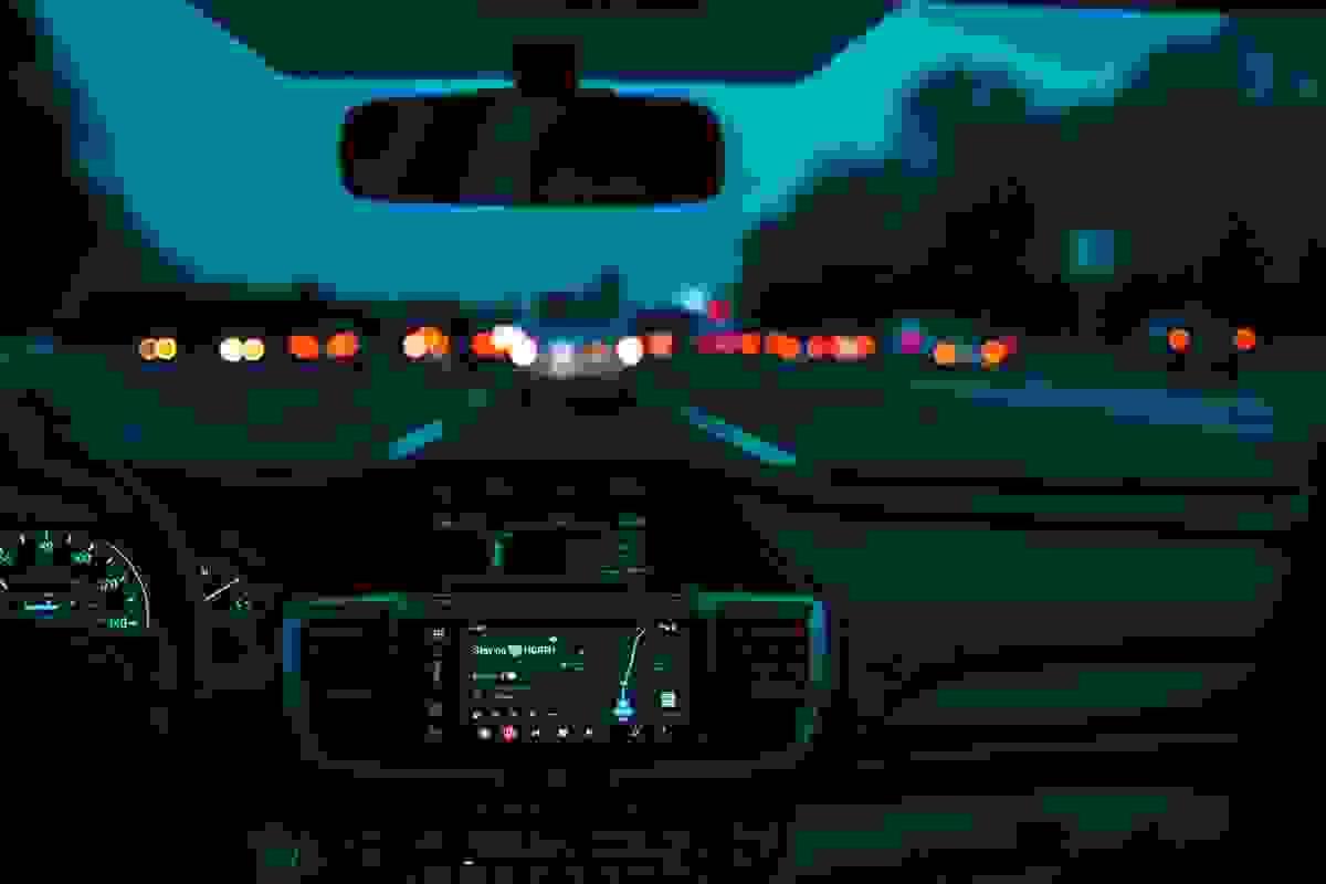 Stylish glasses for driving at night with enhanced visibility.