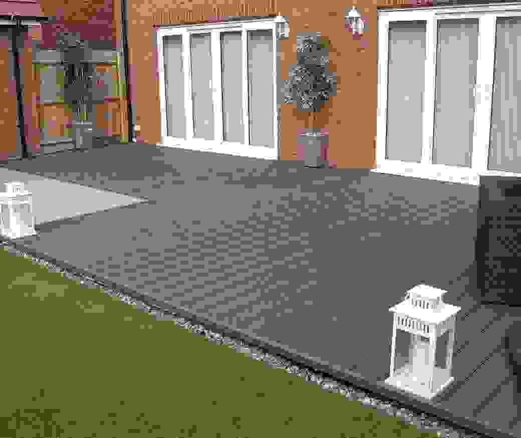 hollow composite decking offers durability and style