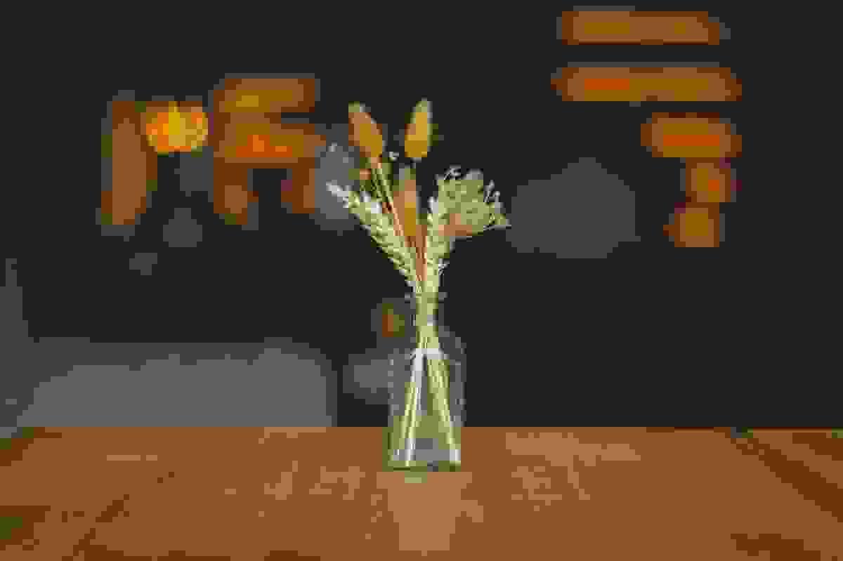 Assortment of dried flowers for bouquets