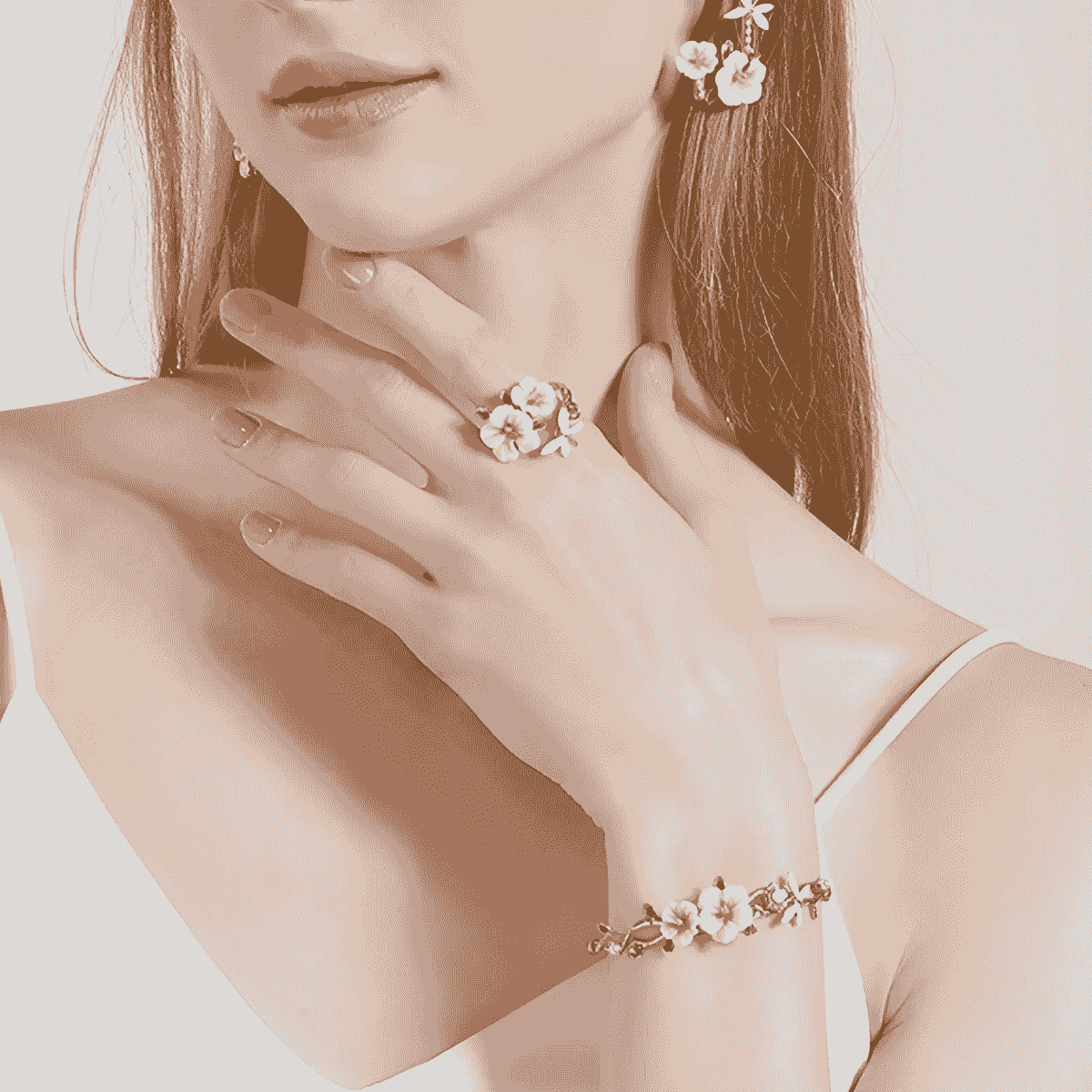 flower bracelet luxury showcasing exquisite craftsmanship