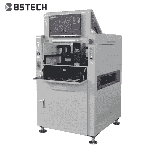 automated optical inspection machine inspecting PCBs