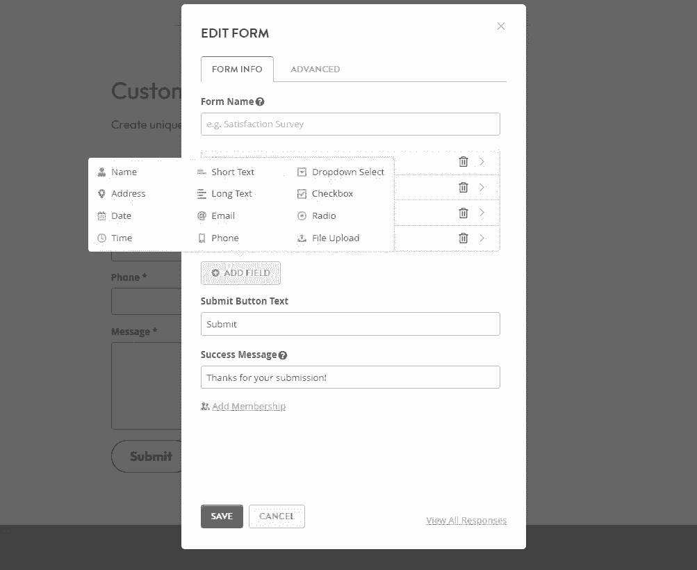 Creating a booking calendar easily using Strikingly's intuitive interface.