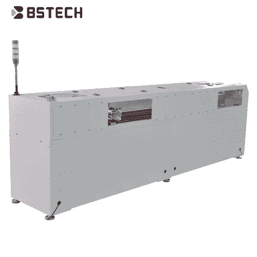 Efficient pcb handling conveyor system used in printed circuit board assembly.