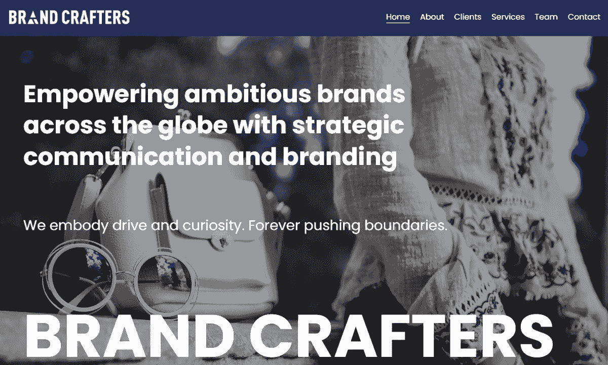 Creating a brand partnership page showcasing successful collaborations.