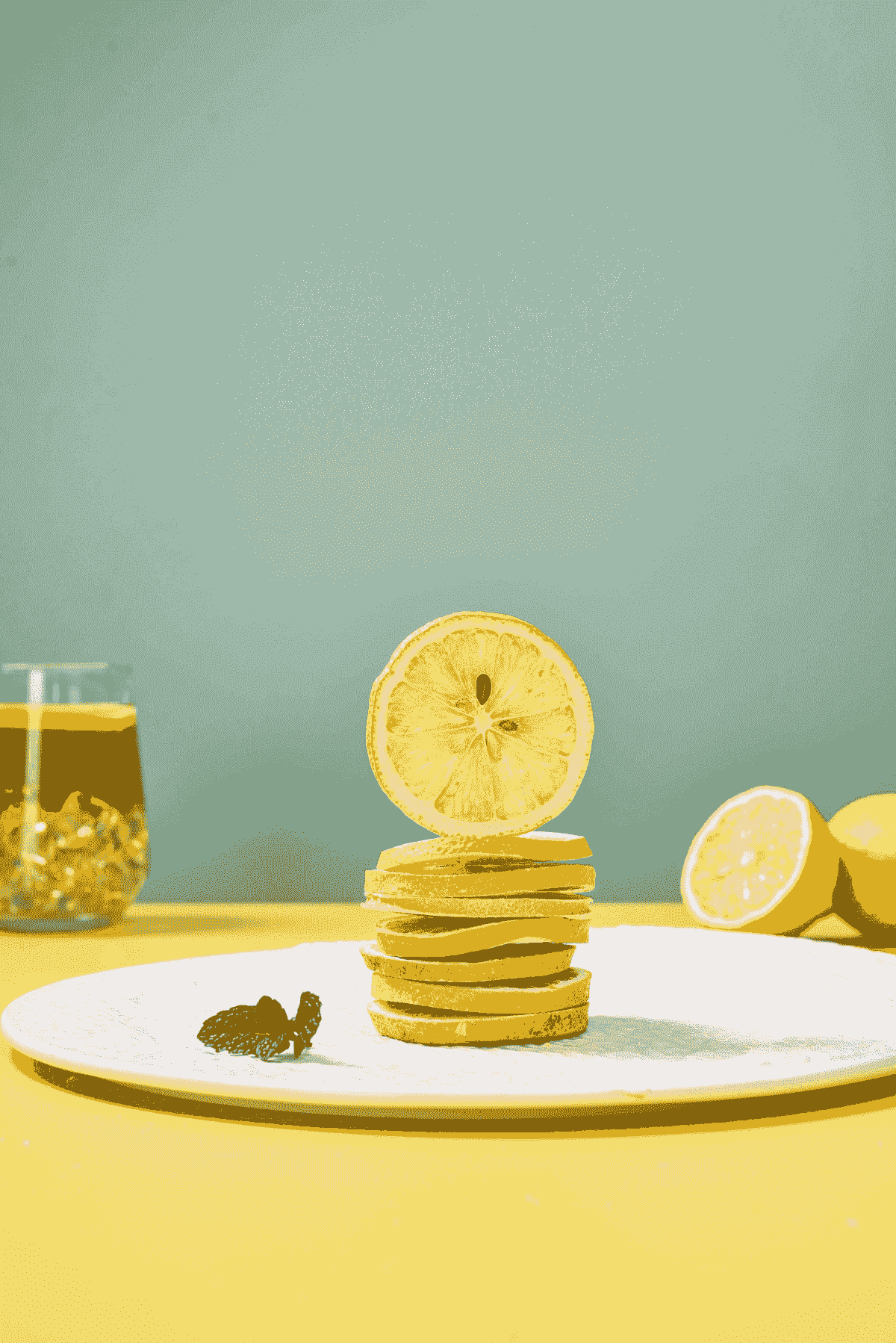 fresh display of assorted freeze dried lemon products