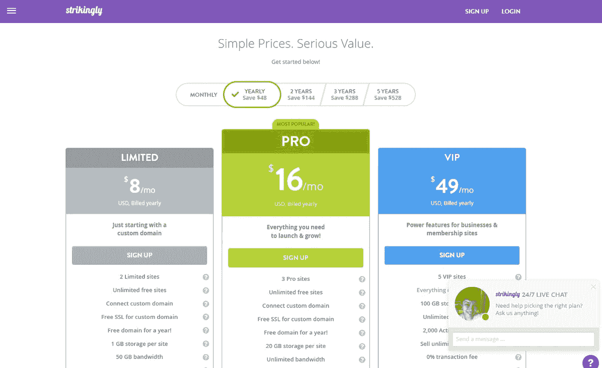 pricing page optimization through clear presentation of plans