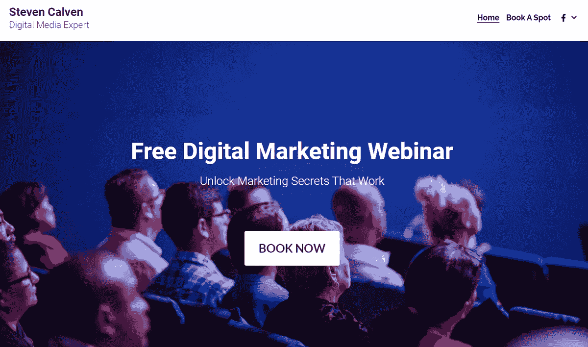 Optimize the event registration funnel with effective design.