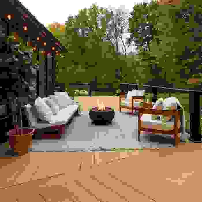 durable plastic that looks like wood used for outdoor flooring