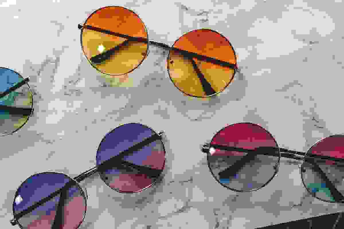 Stylish thin metal frame glasses showcasing modern design
