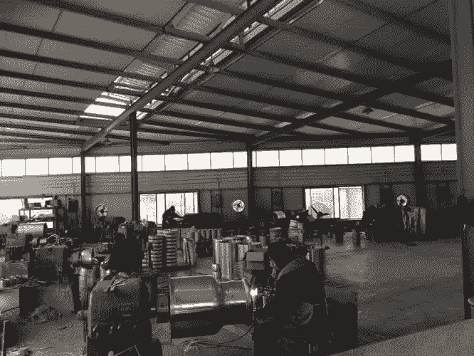 Inspection of a corona ring during maintenance.