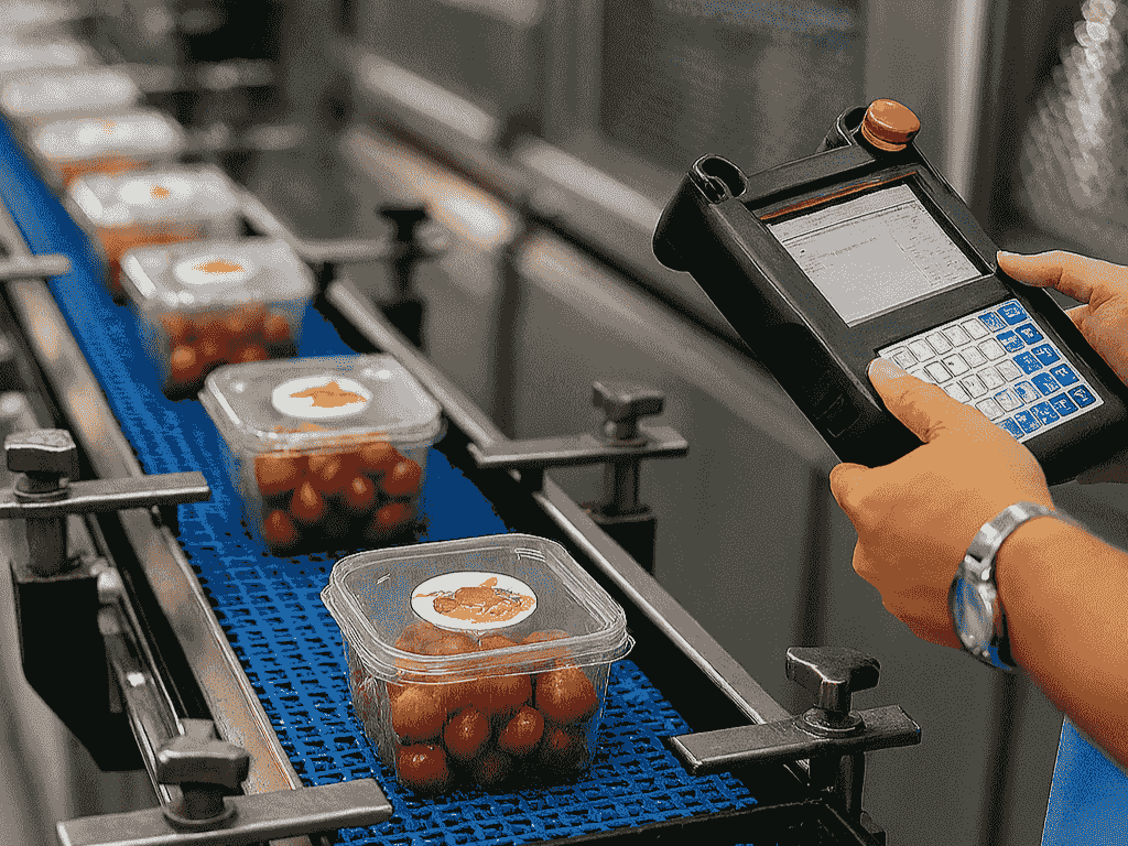 Food quality control documentation highlighting ISO 22000 standards.