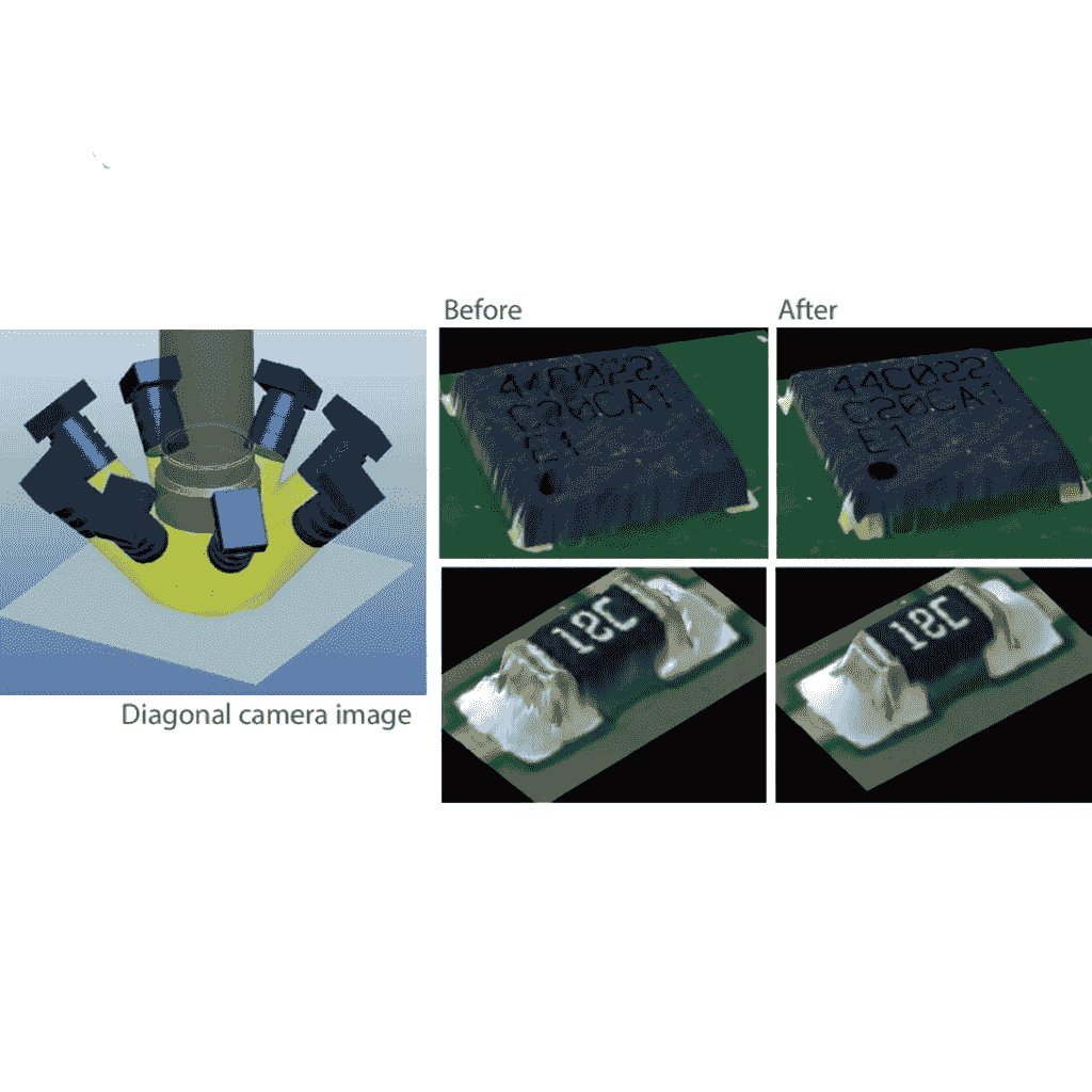 smt aoi machine performing inspection on printed circuit boards