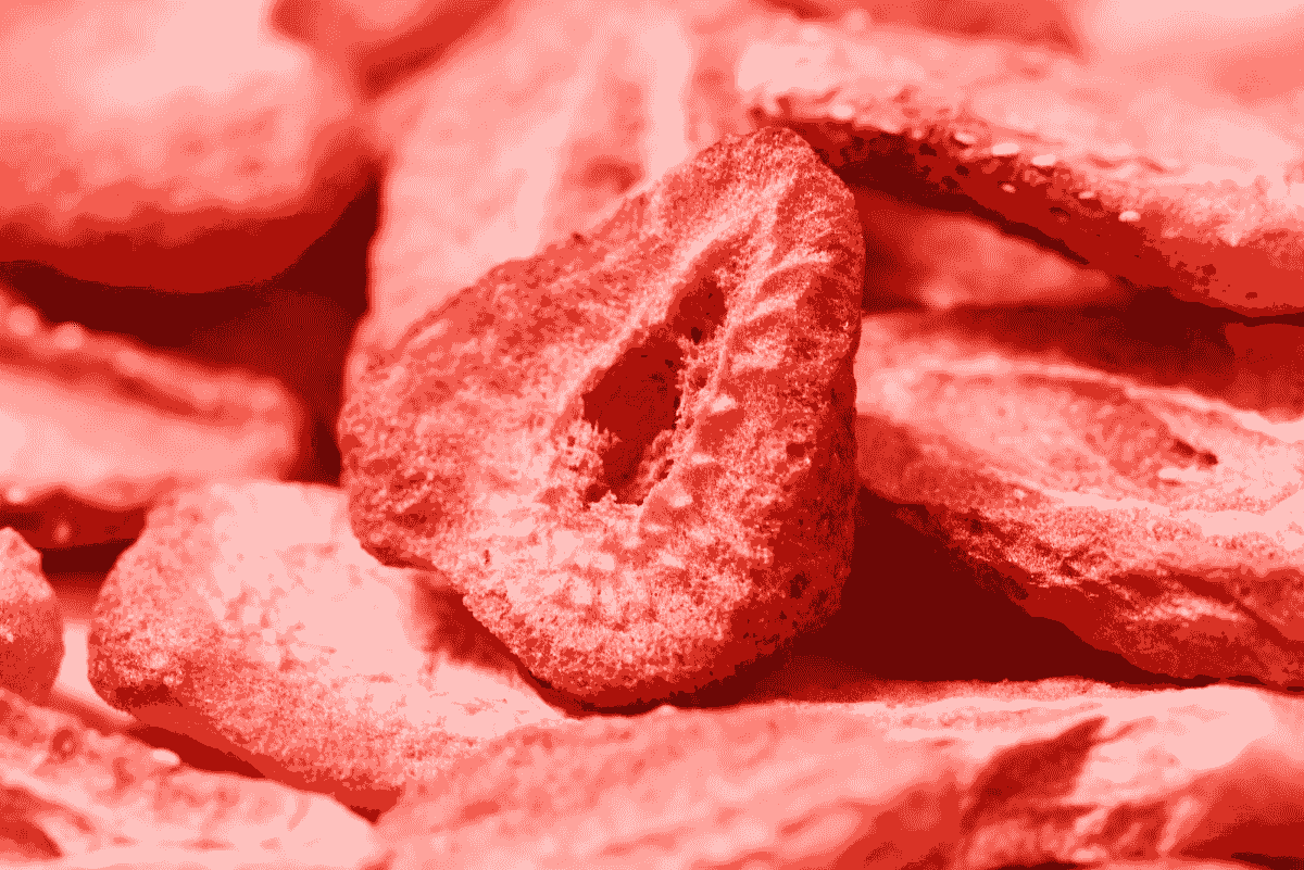 frozen strawberry slices showcasing quality freeze dried strawberry