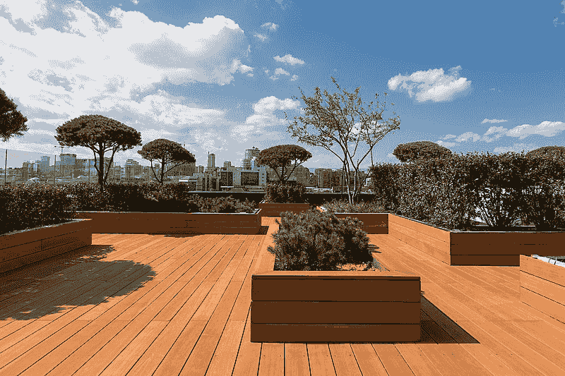 Stunning Wood Rooftop Decks enhancing property aesthetics