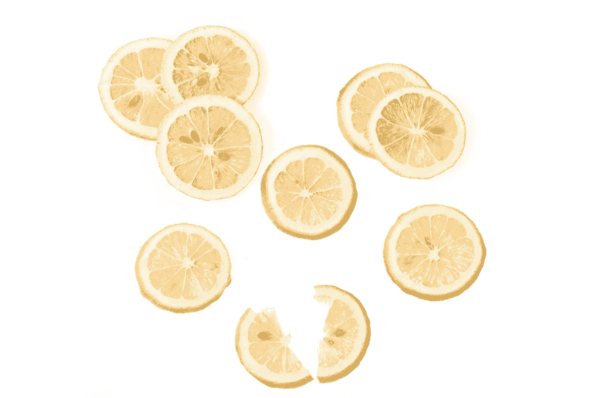 Delicious freeze dried lemon slices ready for culinary use