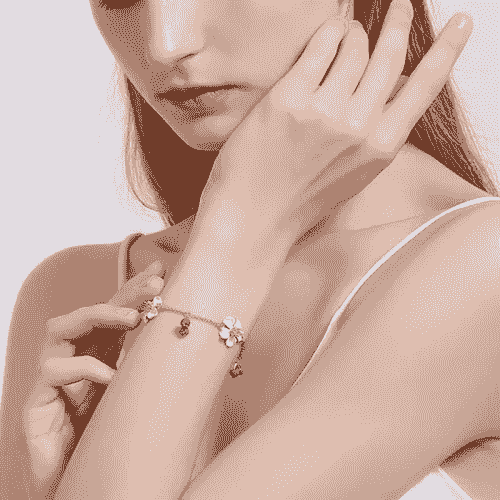 Stunning flower bracelet showcasing exquisite craftsmanship in gold.