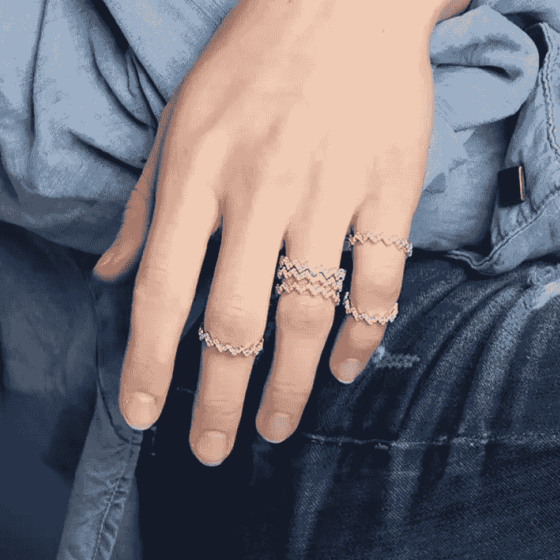 Stylish assortment of everyday rings reflecting elegance