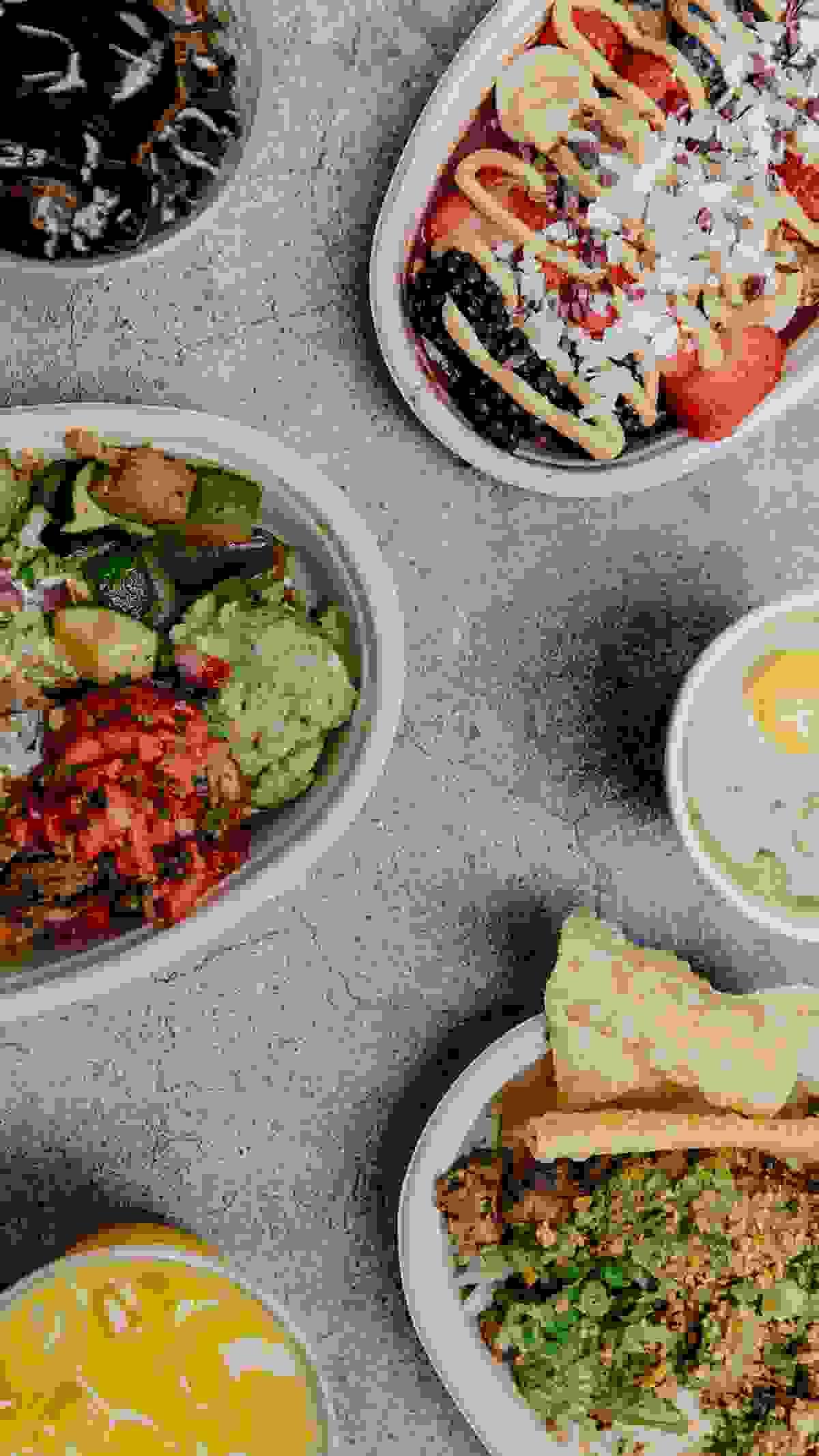 assorted food delivery containers showcasing variety