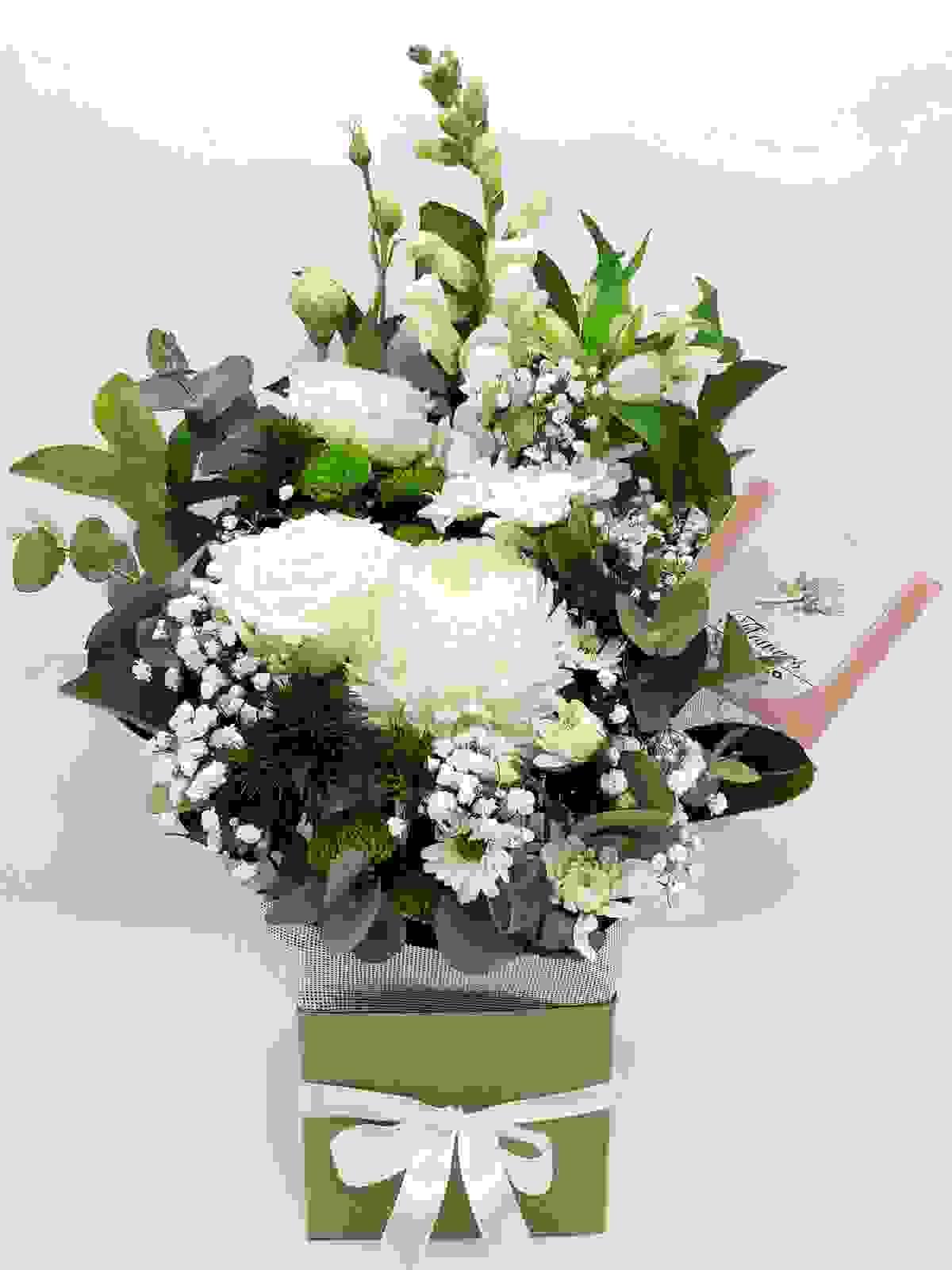 sympathy flowers melbourne arrangement showcasing elegance