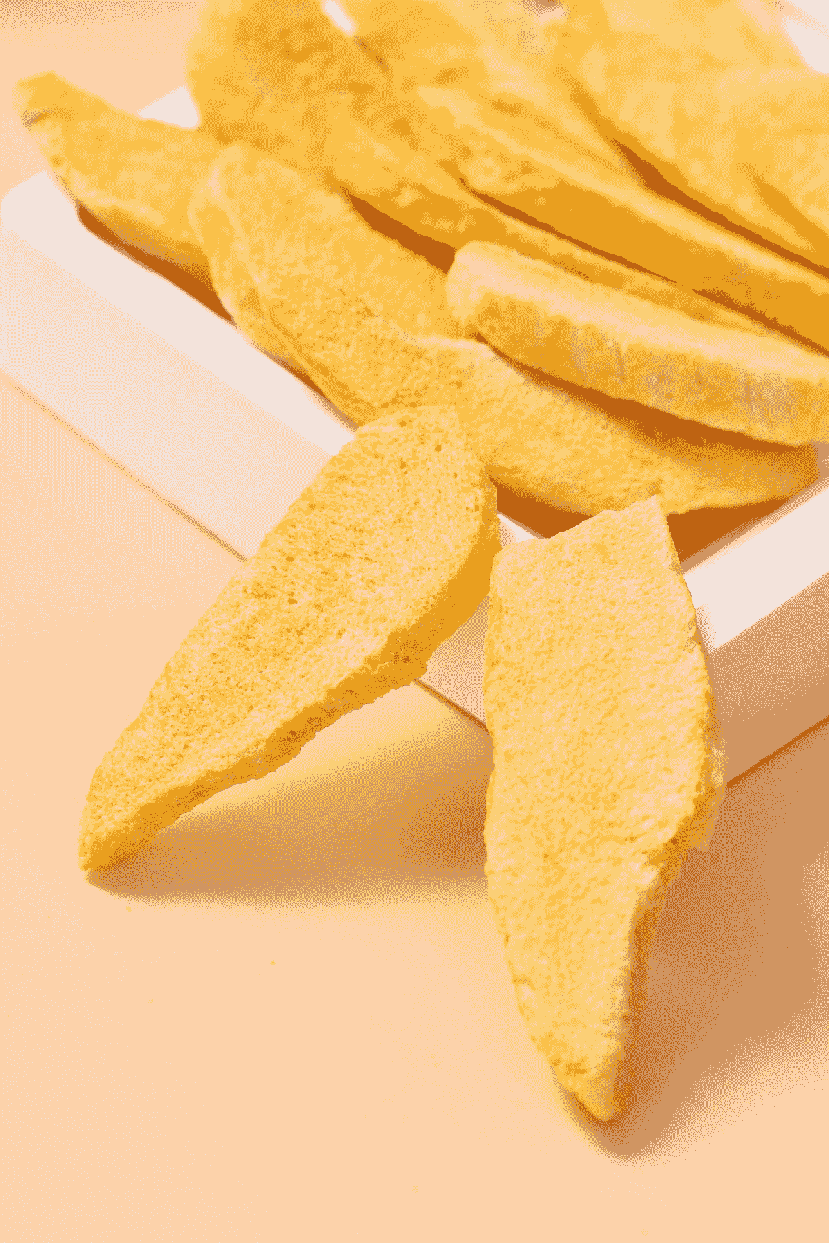 Delicious selection including freeze dried mango snacks.