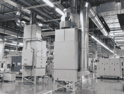 central dust collection system improving workplace cleanliness