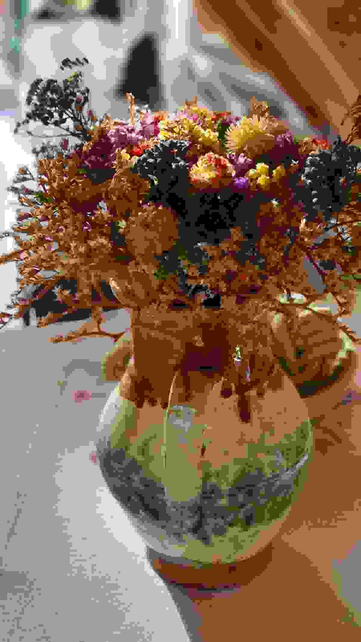 spiritual meaning of dried flowers reflected in colorful arrangements