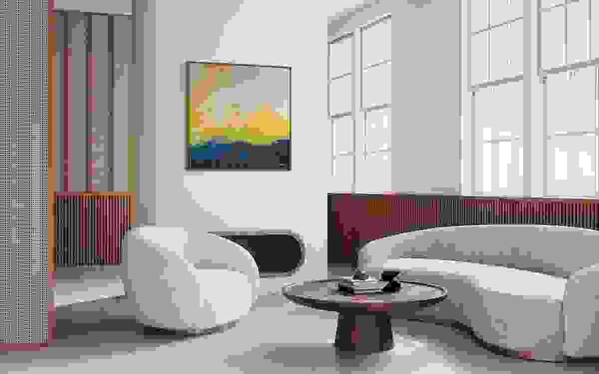 France Gaggioli – Tropical Storm, Elemental Series, abstract seascape painting in a contemporary interior France Gaggioli – Tropical Storm, Elemental Series, abstract seascape painting in a contemporary interior