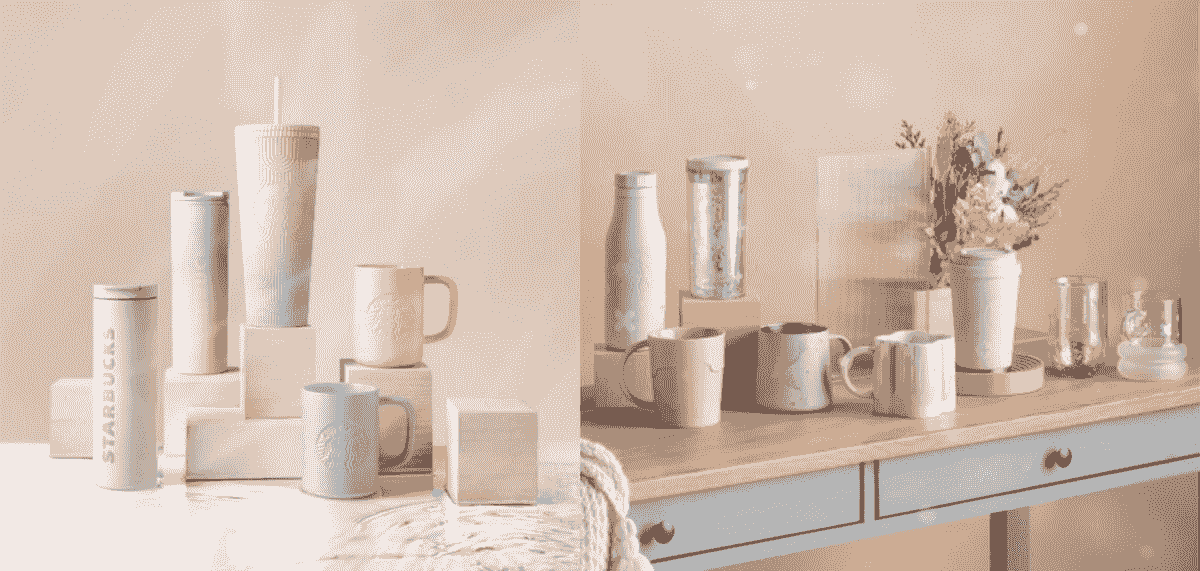Assortment of colorful mugs as cool holiday gifts for employees