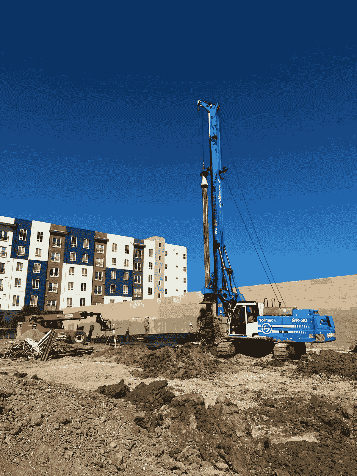 High-quality Teamwhole's RC rods being used in a geotechnical drilling project