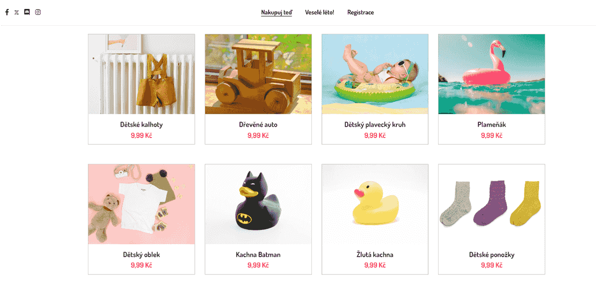 Šablona internetového obchodu Little Peggi