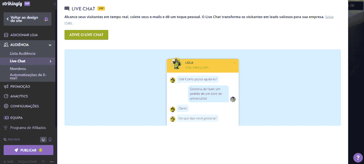 Dicas para pequenas empresas - Forneça suporte ao cliente ou chat AO VIVO