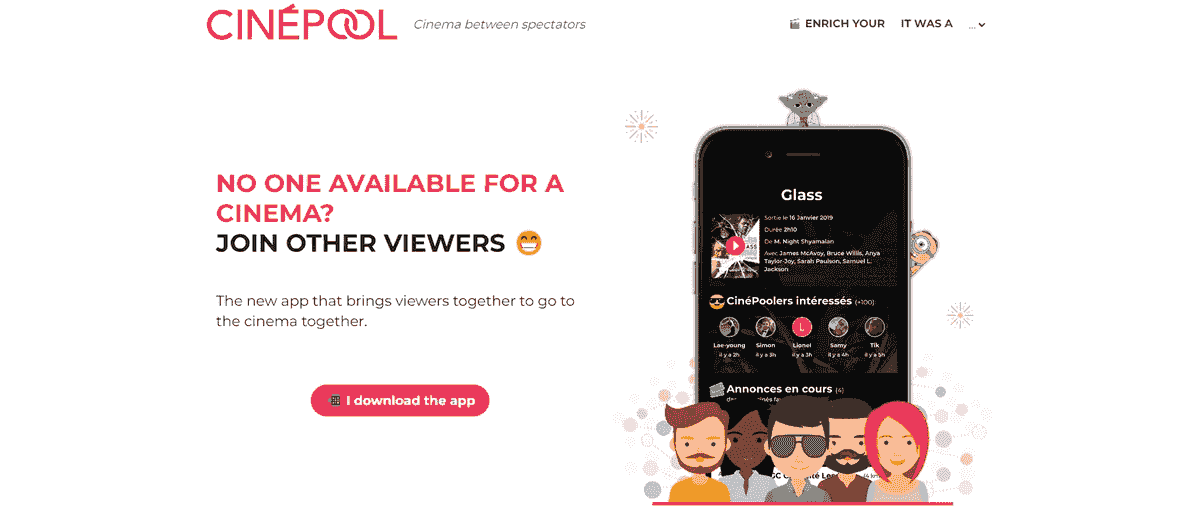 Construir um site móvel para espectadores de filmes online
