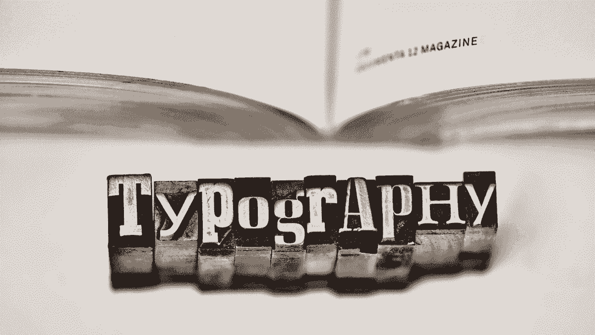 Tipografia feita de letras de metal