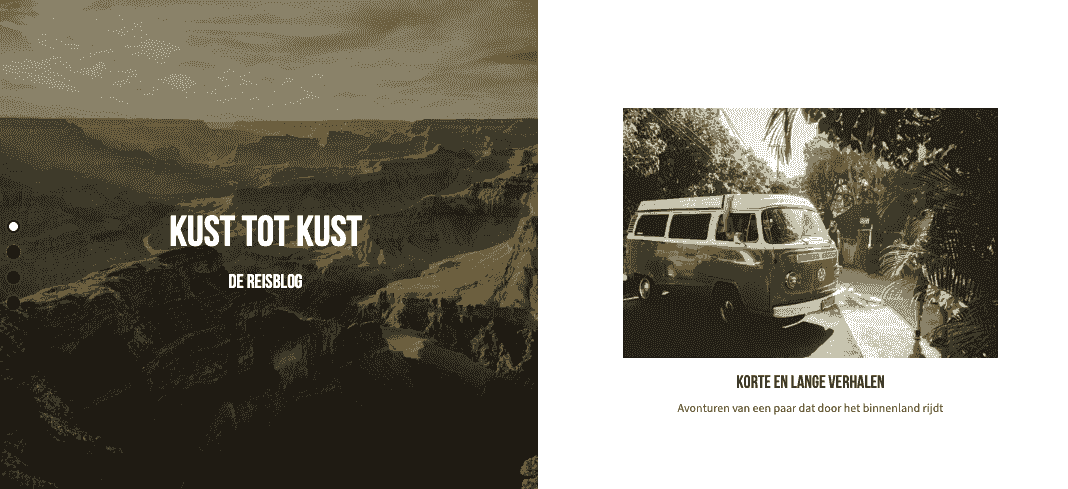 Coast to Coast-sjabloon van opvallend