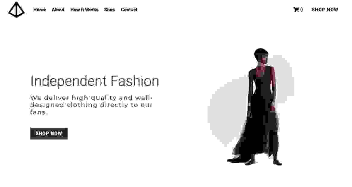 Template de site web sur Strikingly