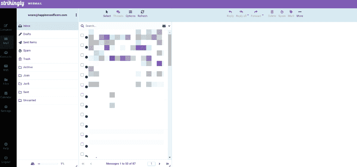 conta de e-mail comercial gratuita - Caixa de entrada Strikingly WEBMAIL