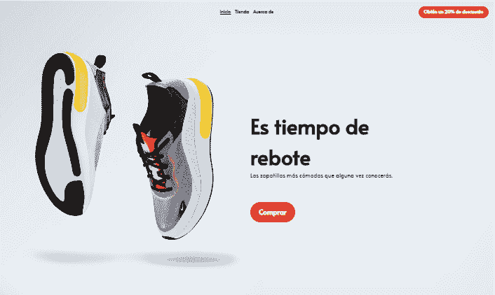 Plantilla de tiempo de rebote de Strikingly