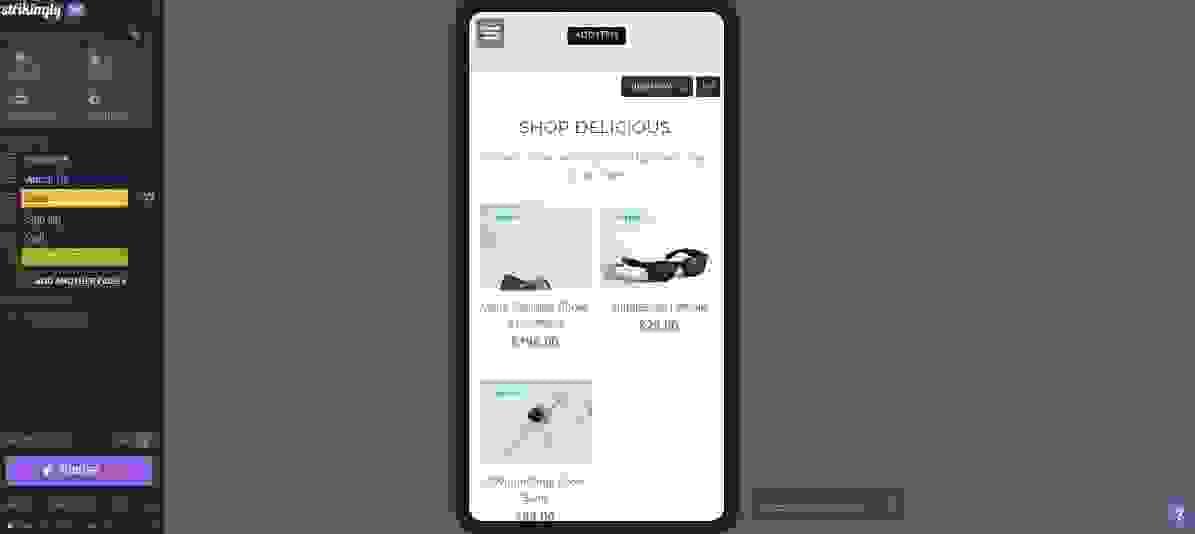 Site web de commerce électronique réactif