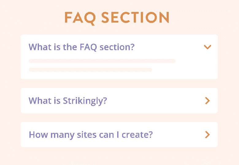 Bagian FAQ yang Mencolok