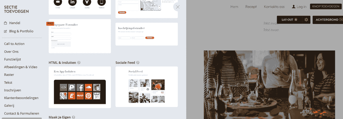 Het Gebruik van de Strikingly Social Media Integratie voor Feedback Tracking