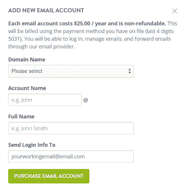 conta de e-mail comercial gratuita - crie um e-mail personalizado após o registro do domínio no Strikingly