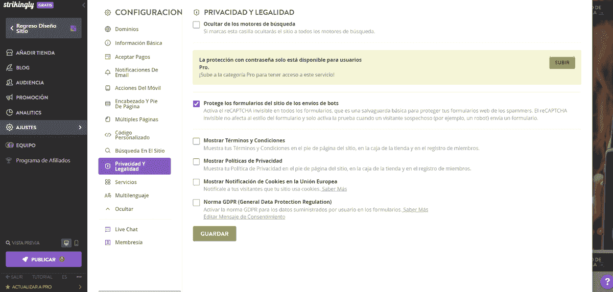 Actualización de los Términos de Servicio