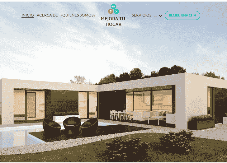 Plantilla de casa moderna de Strikingly