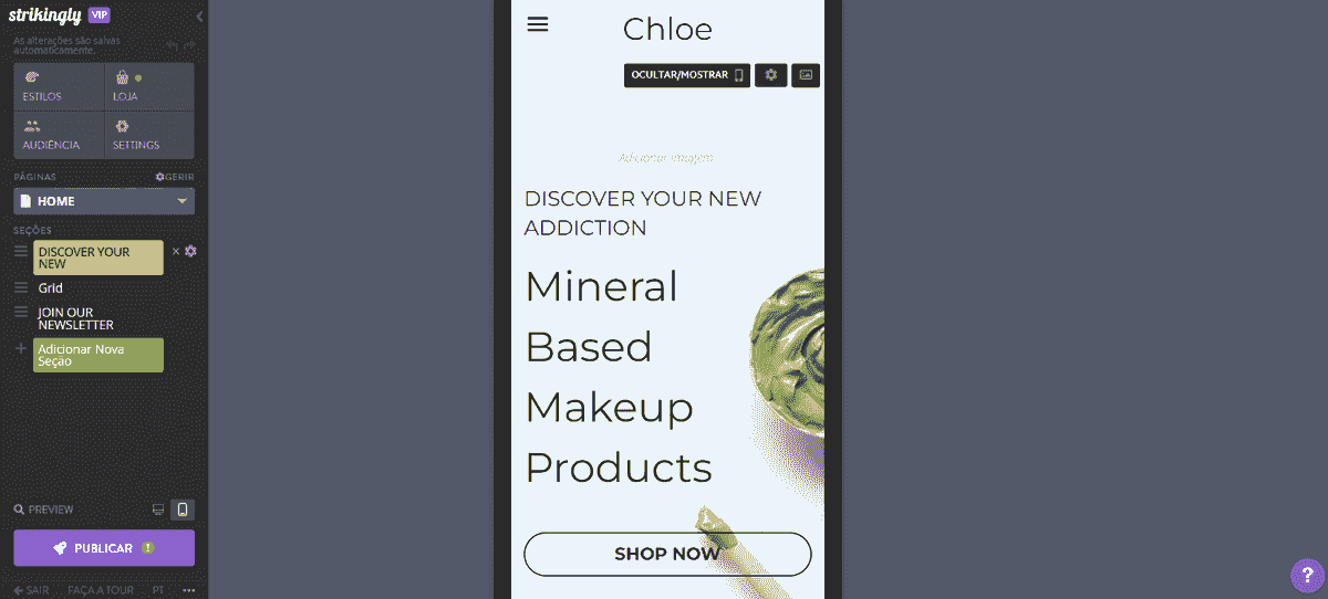 Pequenas empresas - Site otimizado para dispositivos móveis
