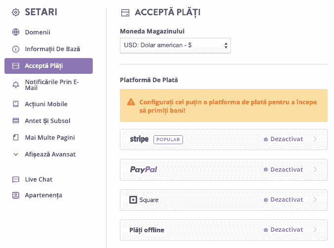Surprinzător - Configurare Gateway de plată