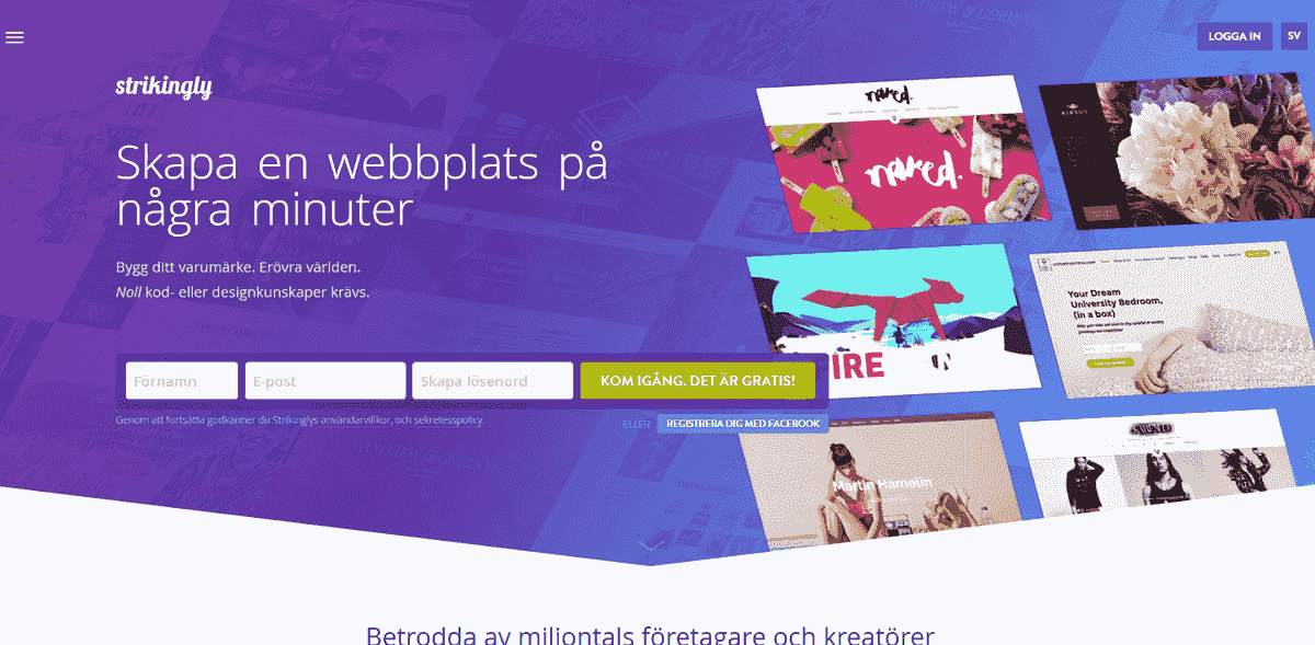 Skaffa en professionell e-postadress med Strikingly