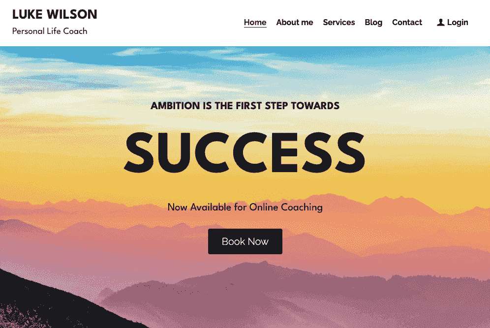 Strikingly - Template Pelatih Kehidupan Pribadi
