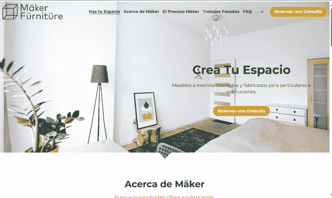 Plantilla Maker de Strikingly